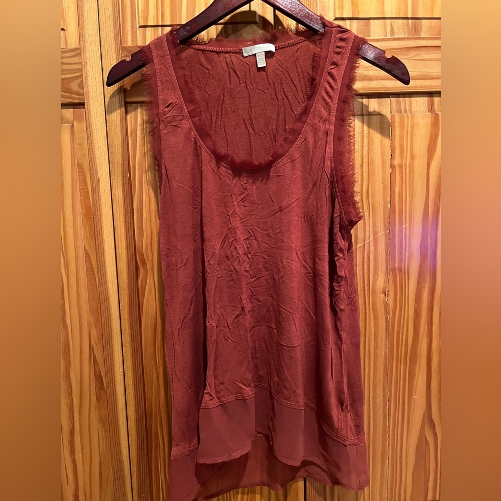 Fringe burnt red tanktop
